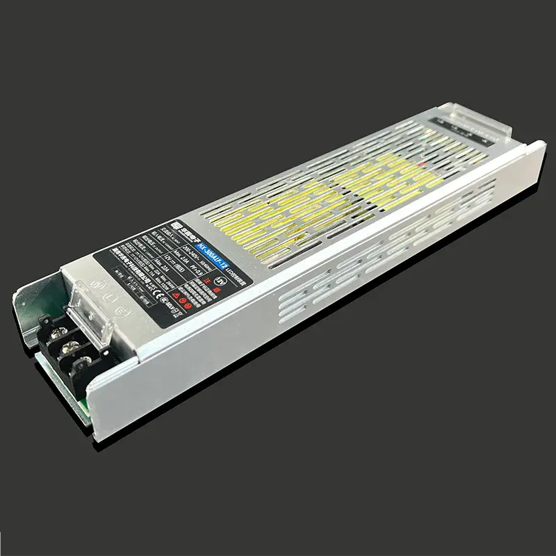 PF&gt;0,97 DC24V 12,5A 300W Slim Power Supply CE do oświetlenia LED